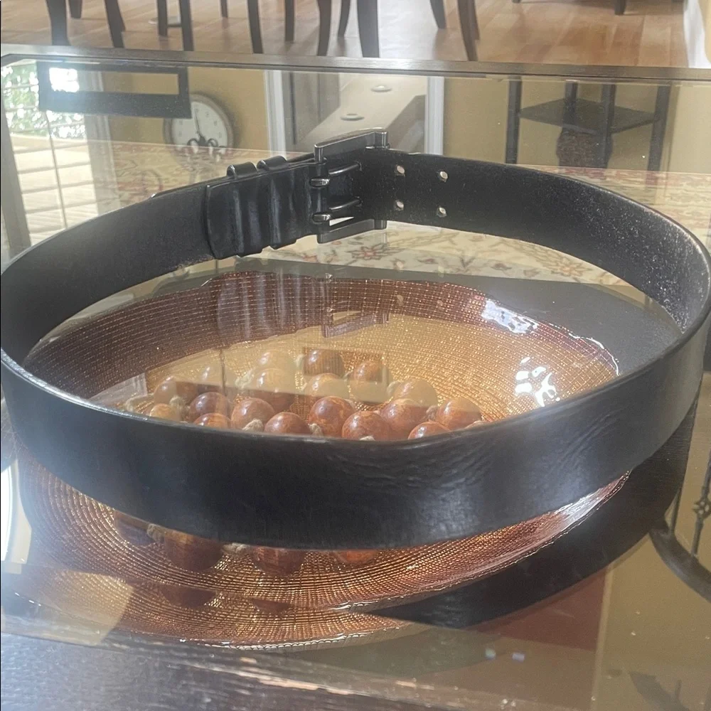 Levi's Classic Black Leather Belt Size 36